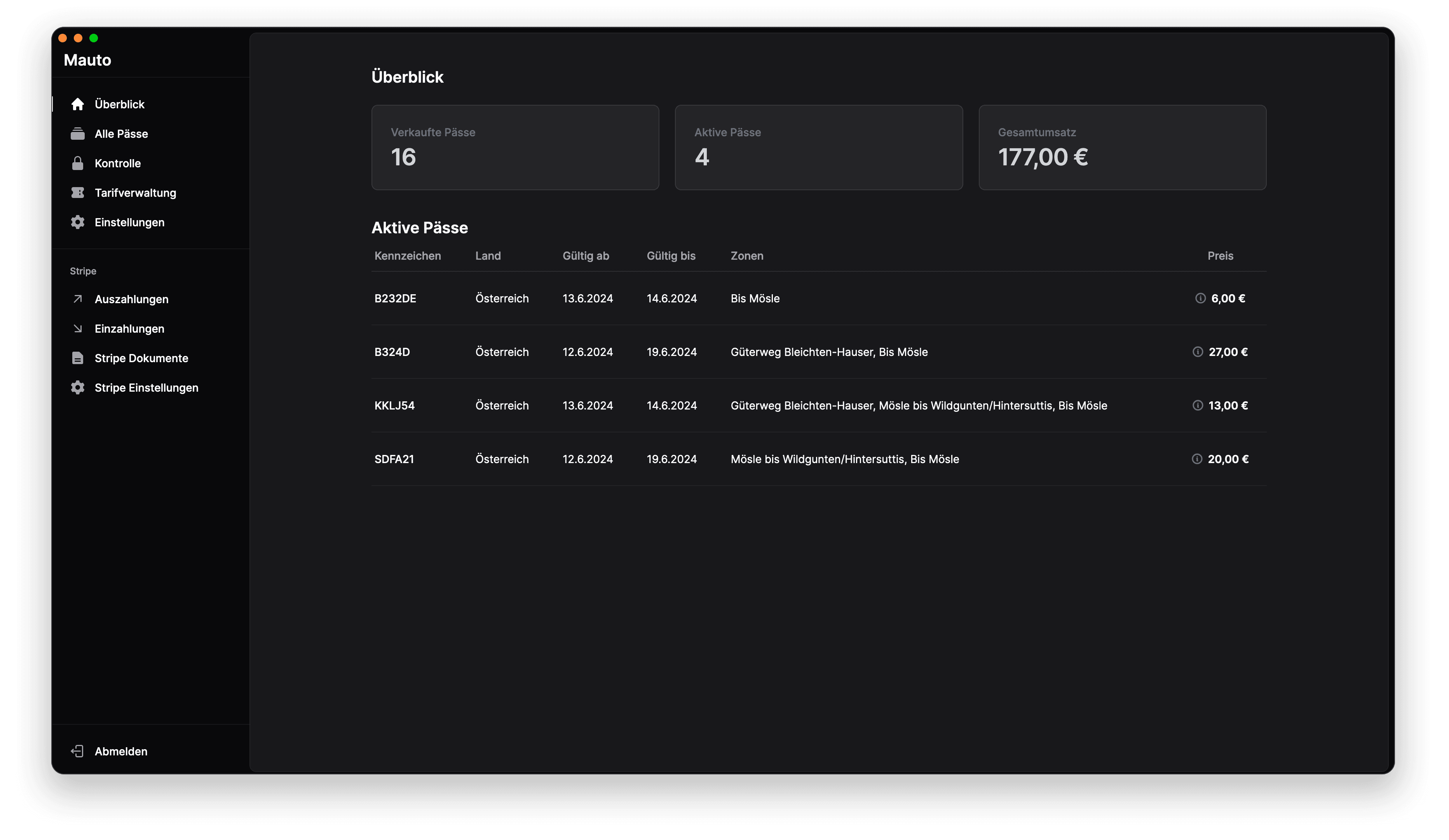 Screenshot of a ListPage in Saas UI Pro